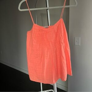 J Crew Coral Spaghetti Strap Top